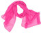 FASHION YOU WANT Damen Schal Stola Halstuch Tuch Seidentuch aus Chiffon für Frühling Sommer Ganzjährig (fuchsia)