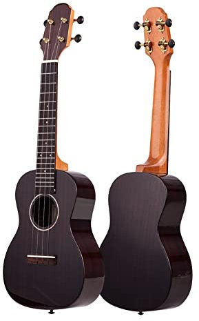 KERREY Professioneller 23 Zoll Tenor Ukulele Mit Gig Bag Strap Saiten Reinigungstuch Capo Tuner Celluloid Picks Sopran Ukulele Reise-Ukulele (Color : 23 Inch)