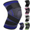 Ruilala Sport Kniestütze 1 Stück Kompression Kniebandage Herren Damen Elastisch Knie Sleeve Verwendet für Meniskusriss, Arthritis, Sehnenentzündung, Fitness, Gewichtheben Kniewärmer (Blau, XXL)