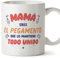 MUGFFINS Tazas para MADRE/MAMÁ - En Español - Mamá pegamento - 11 oz / 330 ml - Regalo original y divertido