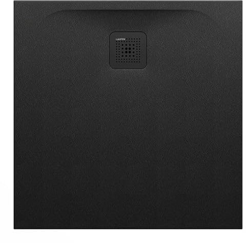 LAUFEN Pro Duschwanne, 800x800x29mm, superflach, 0, H2109500800001, Farbe: Schwarz Matt