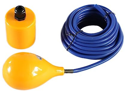 Jieotwice Schwimmer Niveauschalter, Kabel Wasserstandsregler, Wasserpumpen Niveauregler Mit 5m Silikondraht. Bereich: 500–5000mm IP56