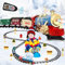 Ulikey Tren Electrico de Juguete Grande con Vias, Clasico de Vapor Navideño con Humo, Luz y Sonidos, Tren Arbol de Navidad con Control Remoto, Regalo para Niños y Adultos