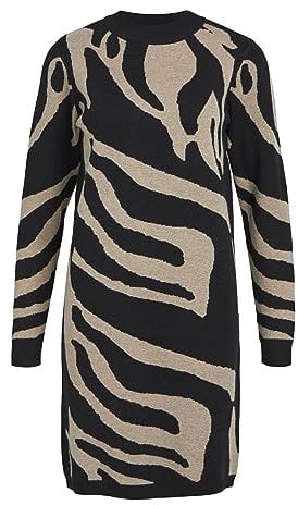 OBJRAY L/S Knit Dress AOP NOOS