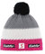 Eisbär Star Pomponmütze Beanie Pudelmütze Strickmütze (One Size - pink)