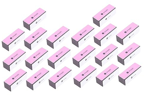 FOMIYES 20piezas Limas De Uñas Cuadradas De Eva Herramienta Práctica De Manicura y Suministros De Arte De Uñas Para Uso Doméstico y Salones