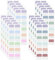 240 Pcs Colored Book Sticky Index Tabs Dividers Repositionable Book Page Markers Tabs Annotation Tab Stickers Label Sticky Tabs for Notebooks Binders File Classification 1Inch