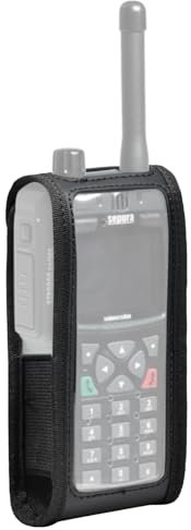 HYS Funda de Cuero PU con Clip de cinturón Compatible para Radio SEPURA STP8000 STP9000(Tetra) STP9100 STP9200, Soporte de cinturón