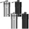 Adorila 4 Pack Aluminium Ear Plug Case with Keychain, Waterproof, Portable, Black & Silver