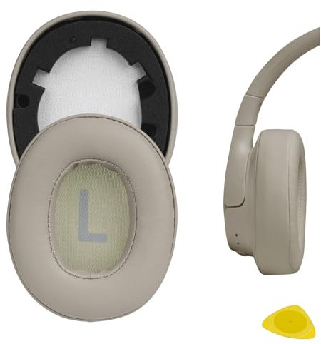 Geekria Replacement Ear Pads Compatible with JBL Tune 720BT/ 750BTNC/ 710BT/ 700BT/ 760NC/ 770NC Wireless Over-Ear Headphones Ear Cushions, Repair Parts (Gold)