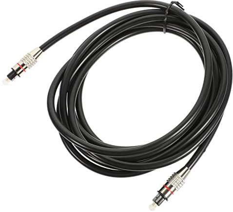 jojofuny 3m Digital Optical Audio Cable Fiber Male to Male Cord Optical Cable for Tv