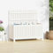 LAPOOH Caja de almacenaje jardín, Baul Almacenaje Exterior, Arcon Jardin Exterior, Armario Almacenaje, Muebles Jardin Exterior, Madera de Pino Blanco 115x49x60 cm