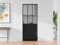 Vente-unique-Atelier-Schiebetür mit Galandage-System - Schwarz & Sicherheitsglas - 205 cm x 83 cm - ARTISTO II