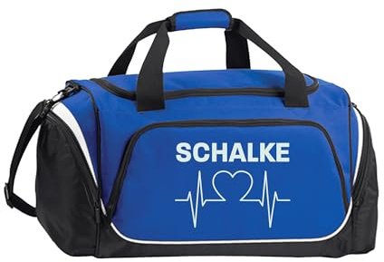 multifanshop Sporttasche - Schalke - Herzschlag