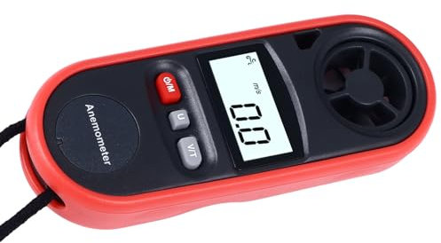 Anémomètre, Anémomètre Portatif, Compteur Numérique de Vitesse du Vent, Testeur d'air pour Maison, Anémomètres