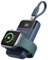 Galeces Portable Charger for Apple Watch,3000mAh Wireless Portable Charger for iWatch,Built-in USB-C Cable,Magnetic Keychain Power Bank for Apple Watch Series10/9/8/7/6/5/4/3/2/1/SE/Ultra/Ultra2(Blue）