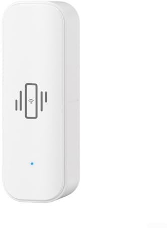 Sensore di vibrazione WiFi, wireless per mini rilevatore di rottura vetri per allarme e automazione domestica intelligente, per Tuya per Smart WiFi sensore di vibrazione, per telecomando Smart Life