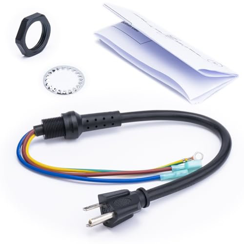 Rucksack-Staubsauger 100641 Kabel kompatibel mit Proteam MegaVac, Pro Team Super Coach Vac 3 Draht mit Mutter und Unterlegscheibe