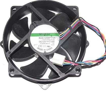 Zyvpee 90mm KDE1209PTVX 12V 7.0W 4Wire 8Hole Cooler Fan 92x25mm