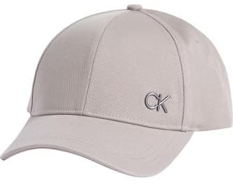 Calvin Klein CK Bombed Metal BB Cap PEO - Grey One Size, PEO - GREY, One size