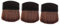 minkissy 3 Stück Make-up Pinsel Machen Professional Wohnung Klein Puff Wange Tragbar Erröten Mehrfarbig Gesicht Mini Kosmetische Bürsten Make-up-grundierungspinsel Pferdehaar Schwarz
