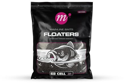 Mainline Baits Floaters Cell 7mm 3kg | Carp Surface Fishing Bait | Cell Flavour Edge for Carp Feeding Response | Ideal as Free Offerings to Create Feeding Zone and Increase Bites | Resealable Bag