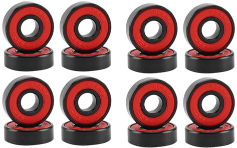 16 Stück 608 Keramik-Kugellager, hohe Geschwindigkeit, Verschleiß for Skate-Skateboard-Rad