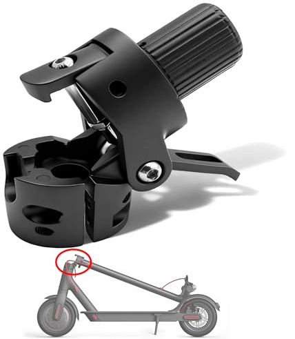 GLDYTIMES Folding Pole Base Compatible for Xiaomi Mi M365 Pro Electric Scooter, Lock Screw Hook Metal Connector