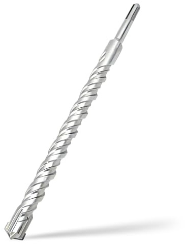 Foret SDS Plus 16mm x 200mm,avec 4 taillants en carbure et double vis,pour pierre naturelle,béton