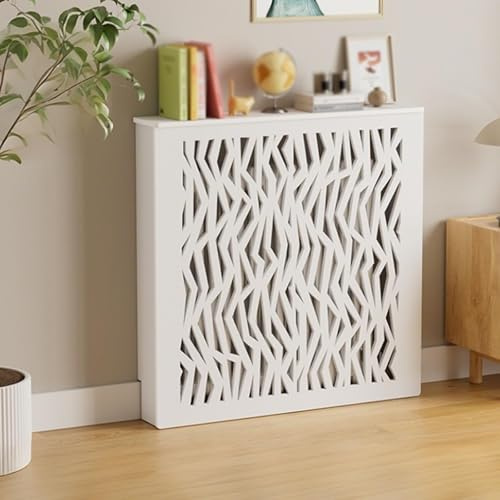 Heizkörperverkleidung Modern Heizungsverkleidung 100x90x25cm MDF Heizungsabdeckung Für Schlafzimmer Wohnzimmer Büro Heizkörper Abdeckung(L70xH70xD20cm)