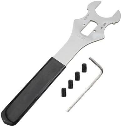 Opatiny for Bike Bottom Bracket Lock for Ring Remover Wrench Tool 44-48mm & 36mm & 16mm Opening Carbon Steel Repair Spanner for Bicycle Maintenance