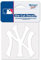 Wincraft MLB New York Yankees 45817011 Aufkleber Perfect Cut, 10,2 x 10,2 cm, weiß