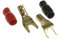 Lyndahl Kabelschuh LKPA044 hartvergoldete Premium Spades Gabelkabelschuhe ideal für Lautsprecherkabel bis 6 mm², Paarpreis