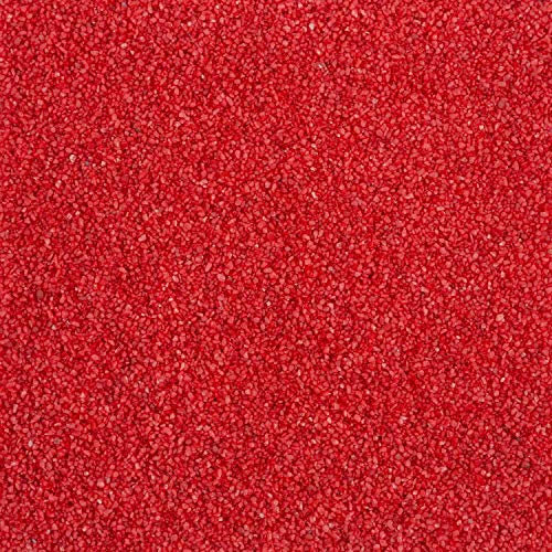 5 Liter Farbsand / Dekosand (0,1 - 0,5 mm) - Rot - 5 Liter Eimer