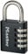 Master Lock 7640EURDBLK Cadenas à Combinaison Programmable en Aluminium, Noir, 4 x 7,8 x 1,5 cm