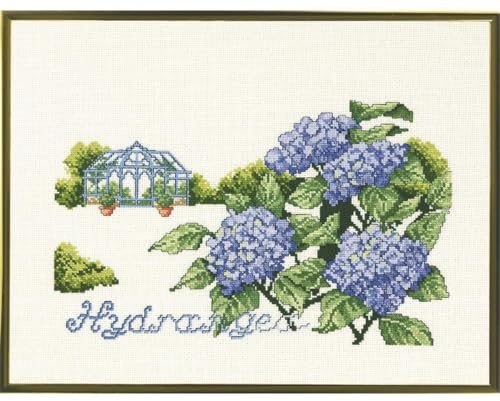 Eva Rosenstand Kreuzstich Set Gewächshaus/Blumen Zählmuster