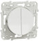 Schneider Electric S520214 Double interrupteur ou double Va et Vient Odace 230 V Blanc