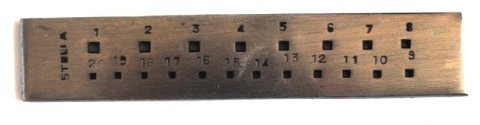 Proops Jewellers 6 Square Drawplate 30 Holes (J1010) Free UK Postage
