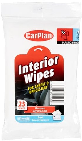 CarPlan IVP020 Upholstery Wipes Pouch of 25