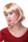 WIG ME UP - PW0114-P70 Sexy Party Perücke Bob Disco Kurz & Frech Go-Go Party Burlesque Goldblond Blond Karnevalsperücke