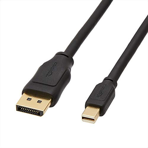 Amazon Basics Câble Mini DisplayPort vers DisplayPort - 1.8 m, Noir