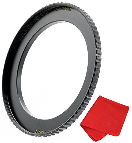 Breakthrough Photography Step-Up Objektiv-Adapterring für Filter, 52 mm auf 82 mm, aus CNC-gefrästem Messing mit mattschwarzer galvanisierter Oberfläche