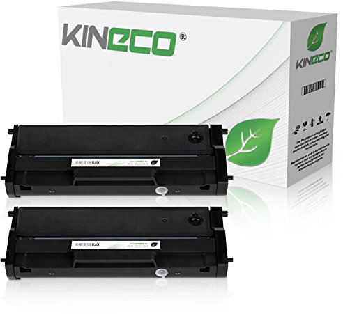 Kineco 2 Toner kompatibel mit Ricoh SP 150 Type-150 HC für Ricoh SP 150w, SP 150suw, SP 150su, SP 150 - Schwarz je 1.500 Seiten