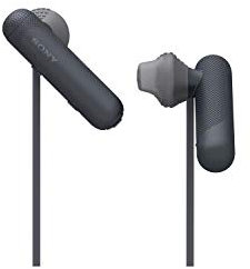 Sony WI-SP500B Cuffie Wireless In-Ear Sportive, Residente a sudore e spruzzi, Batteria fino a 8 Ore, Bluetooth, NFC, Nero