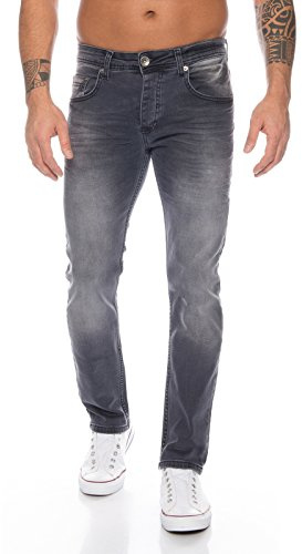 Rock Creek Jeans Herren Hose Regular Fit Stretch Stonewashed Denim M2A