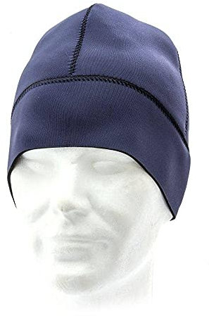 Prolimit GBS Standard Neopren Wetsuit Mütze Wintermütze PLT Blue - GBS (Geklebt & Blindstiched) - Oberkante der Mütze