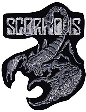 SigitasTrading Scorpions Silver Hq Aufnäher Besticktes Patch zum Aufbügeln Applique