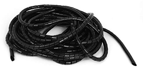 New Lon0167 PC Cinema Vorgestellt TV Kabel Draht zuverlässige Wirksamkeit Organizer Spiralverpackungsband 8mm OD 37Ft(id:23c 81 65 fdd)