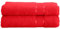 Mixibaby 2er Set Gästetuch Handtuch Duschtuch Badetuch Saunatuch Frottee Baumwolle 500gsm, Größe:Duschtuch 70x140cm, Farbe:Rot