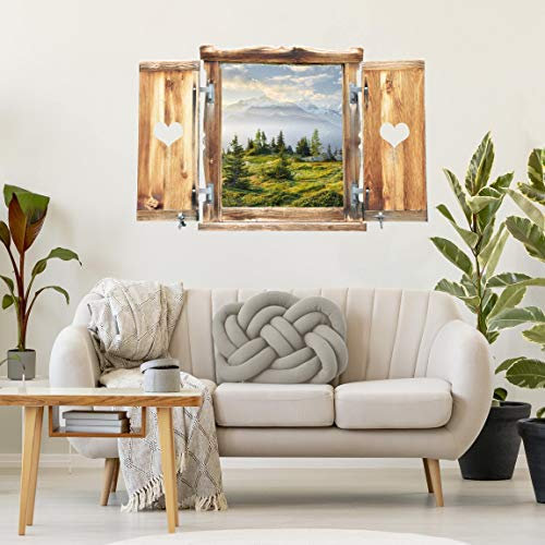 Bilderwelten Murale Alpi E Le Montagne 40x60cm Finestra Tirolese su Emosson Wallis Svizzera